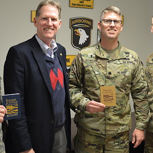 SFS books presented to troops deploying to Iraq