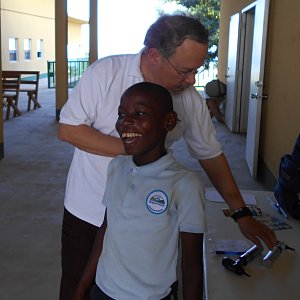 UM team provides gift of hearing to 80 Haitian children