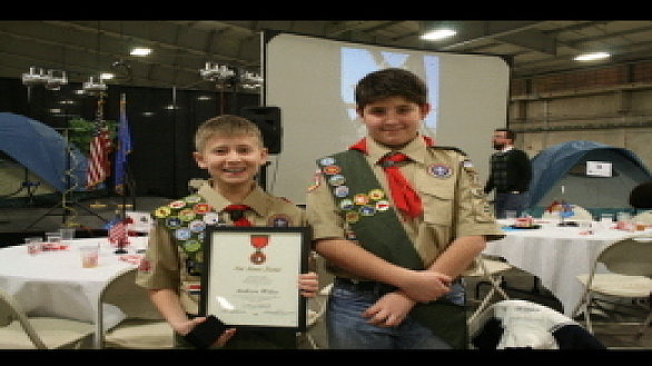 news boy scout 11 honored for life saving action 0