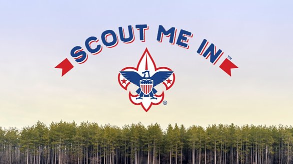 scout me in logo with trees