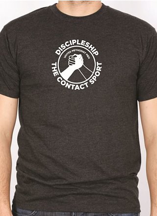 T-Shirt--Discipleship the Contact Sport - Grey