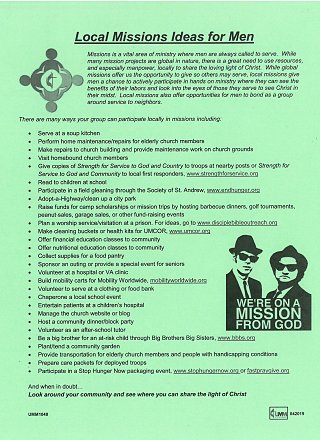 Local Missions Ideas for Men