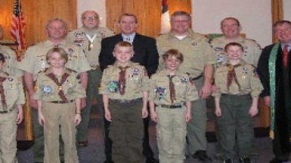 news scouts receive god and family awards 0