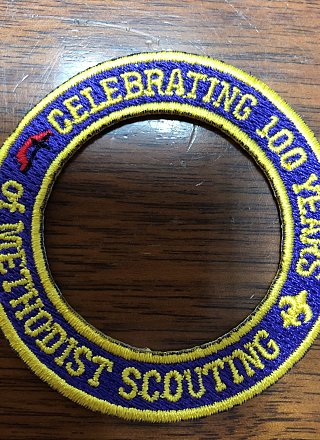 100th Anniversary of Methodist Scouting Service Ring Patch